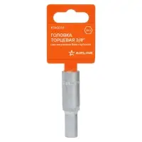 Головка торцевая 3/8"DR шестигранная 8мм, L=63мм пласт.подвес