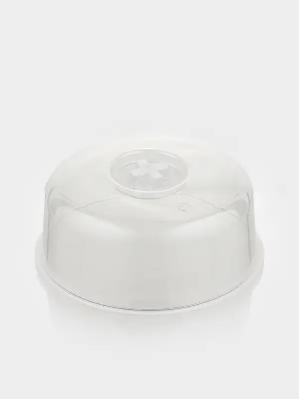 Крышка для СВЧ SparkPlast, d=25 см, h=10.5 см, прозрачная