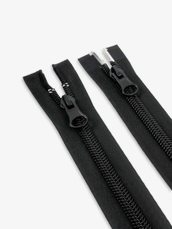 Молния &laquo;Спираль&raquo;, №10, разъёмная, 2 замка, замки автомат, 120 см, чёрная