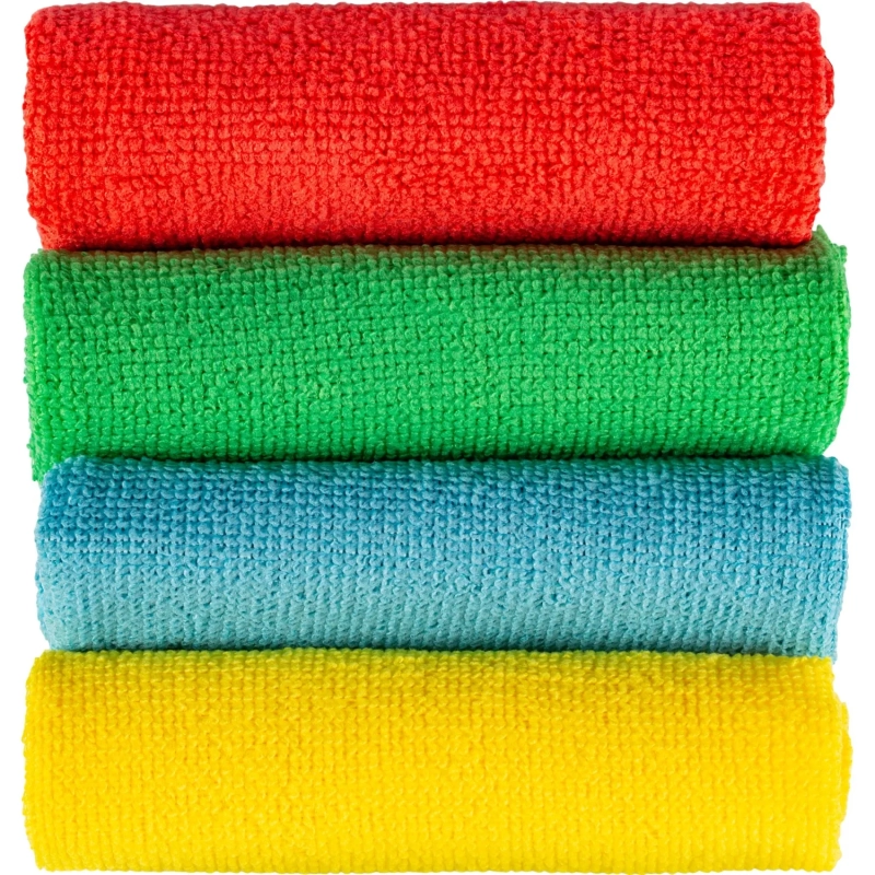 Салфетки хозяйственные из микрофибры универс 180г/м2 40х40см 4шт/уп