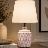 Лампа настольная RISALUX &laquo;Медитация&raquo;, Е14, 40 Вт, розовая, 20&times;20&times;35 см