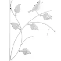 Часы настенные двусторонние &laquo;Птичка на ветке&raquo;, подвес, d=23 см, белые