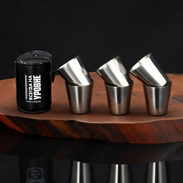 Подарочный набор стопок «Всегда на уровне», 6 шт х 30 мл Подарочный набор стопок «Всегда на уровне», 6 шт х 30 мл