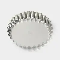 Форма для выпечки, d=21.2 см, h=4 см, жесть, серебристая