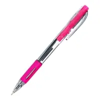 Ручка шариковая Berlingo. SI-400 Color, автоматическая, синий стержень, узел 0.7 мм, резиновый упор, МИКС