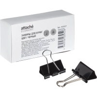 Зажимы для бумаг 32мм 12шт/уп, в карт,кор, цвет черный