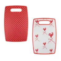 Доска разделочная тм VETTA, 20х30х1,2см, полипропилен 2 дизайна