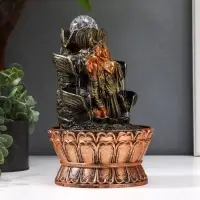 Фонтан настольный с подсветкой &laquo;Кришна и Радха у фонтана&raquo;, от сети, 22.5&times;15&times;15 см