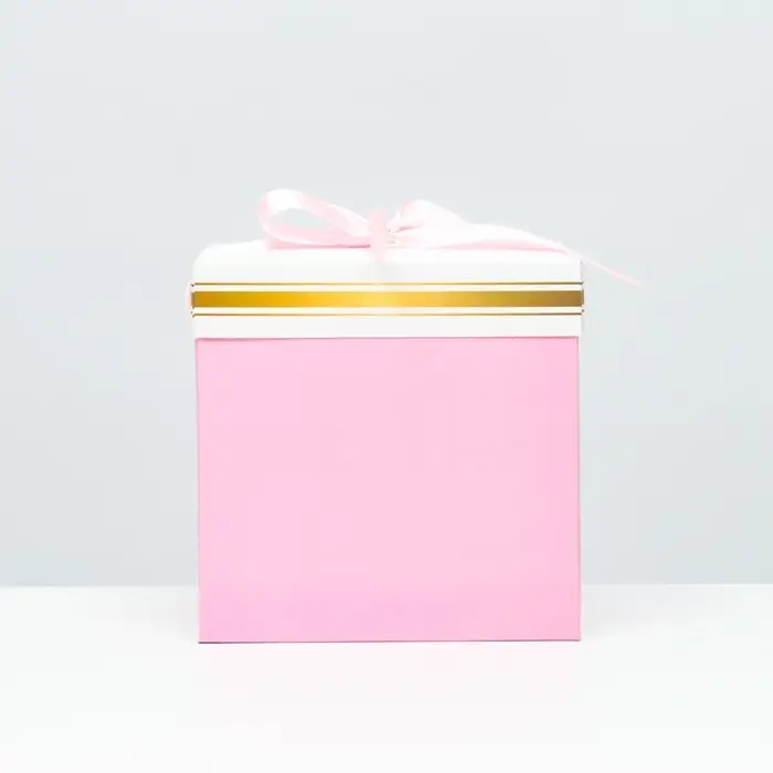Коробка Самосборная розовая 15х15х15 см Коробка Самосборная розовая 15х15х15 см