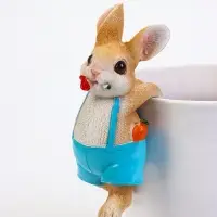 Фигурка для флорариума &laquo;Зайчишка с розой&raquo;, декор на кашпо, 17&times;7&times;7 см