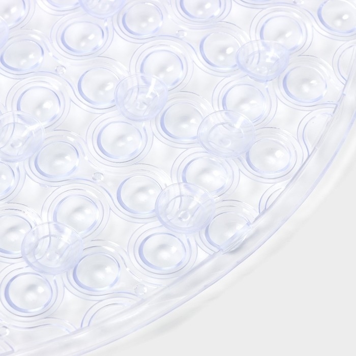 Коврик противоскользящий в ванну на присосках Доляна «Колли», 39×71,5 см, цвет прозрачный Коврик противоскользящий в ванну на присосках Доляна «Колли», 39×71,5 см, цвет прозрачный