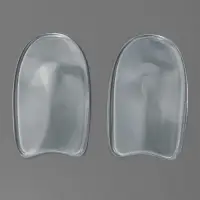 Подпяточники для обуви, на клеевой основе, силиконовые, 9.5&times;5.5 см, пара, прозрачные