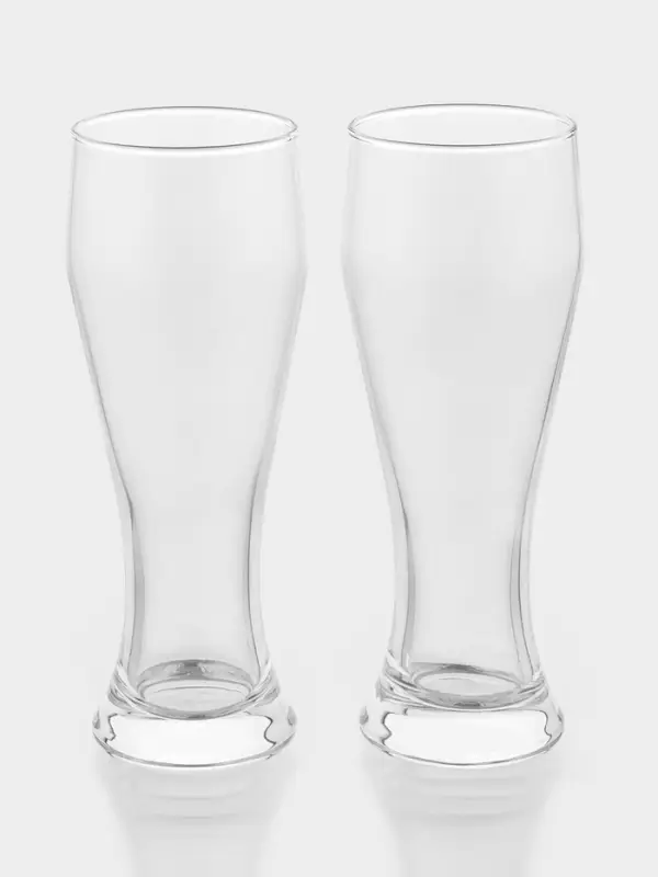 Пивные бокалы Paşabah&ccedil;e Pub, 415 мл, набор 2 шт., стекло, прозрачные
