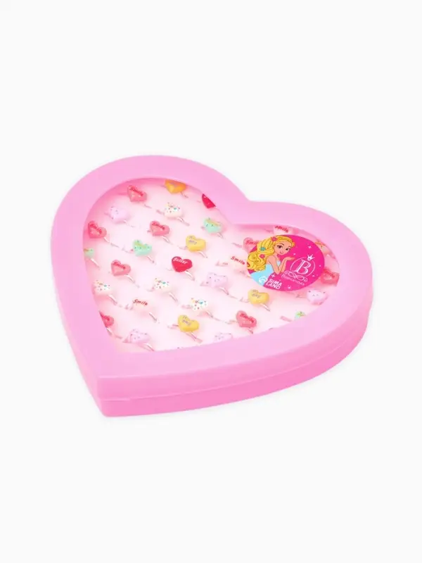 Кольцо с надписями &laquo;Выбражулька. Сердце&raquo;, безразмерное, МИКС