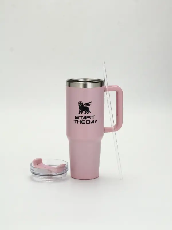 Термокружка 1200 мл, розовая