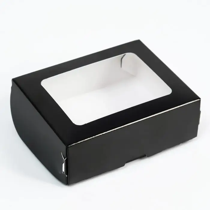 Контейнер на вынос, чёрный, 10×8×3.5 см