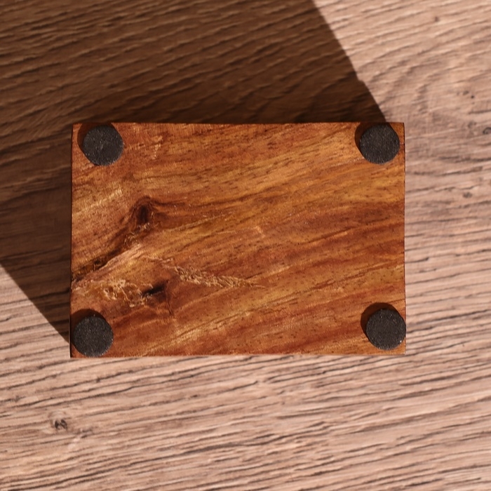 Шкатулка  Шкатулка "День и ночь" 9х6,5х4 см, дерево шишам