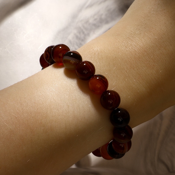 Браслет шар №10 «Агат коричневый» Браслет шар №10 «Агат коричневый»