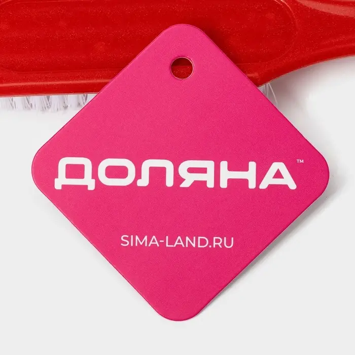 Щётка для овощей и фруктов с ручкой Доляна, 17&times;3.3&times;2 см, МИКС