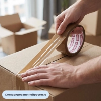 Клейкая лента одностор. упаковоч. ATTACHE 50мм x 50м 40мкм коричневая