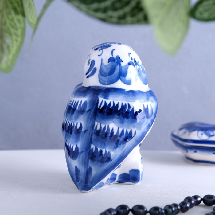 Сувенир Сова, гжель,13х9 см Сувенир Сова, гжель,13х9 см