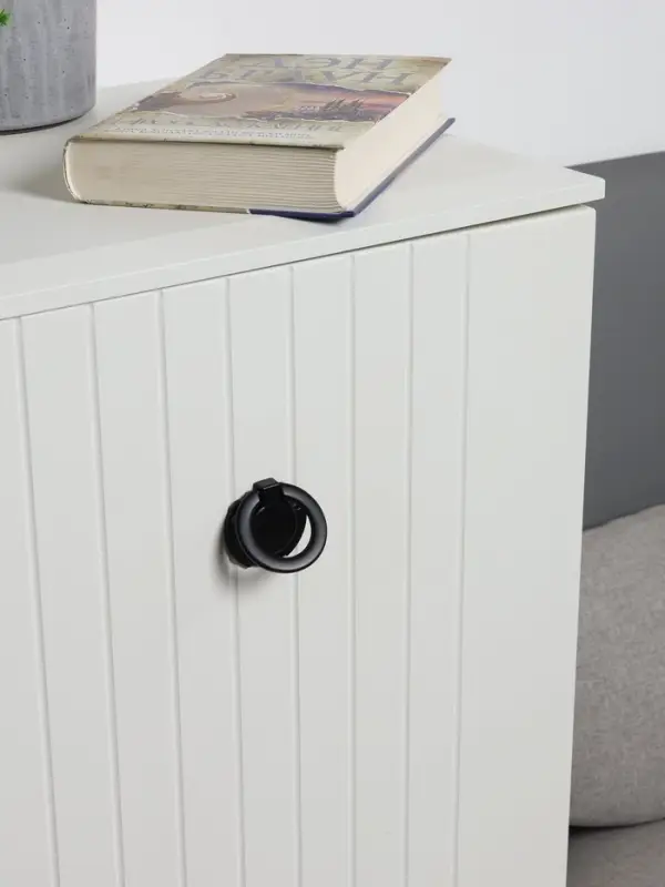 Ручка-кнопка CAPPIO RK132, мебельная, цвет черный, 8 шт.