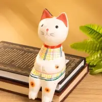Сувенир &laquo;Котенок в рубашке сидячий&raquo;, 6&times;6&times;15 см, дерево