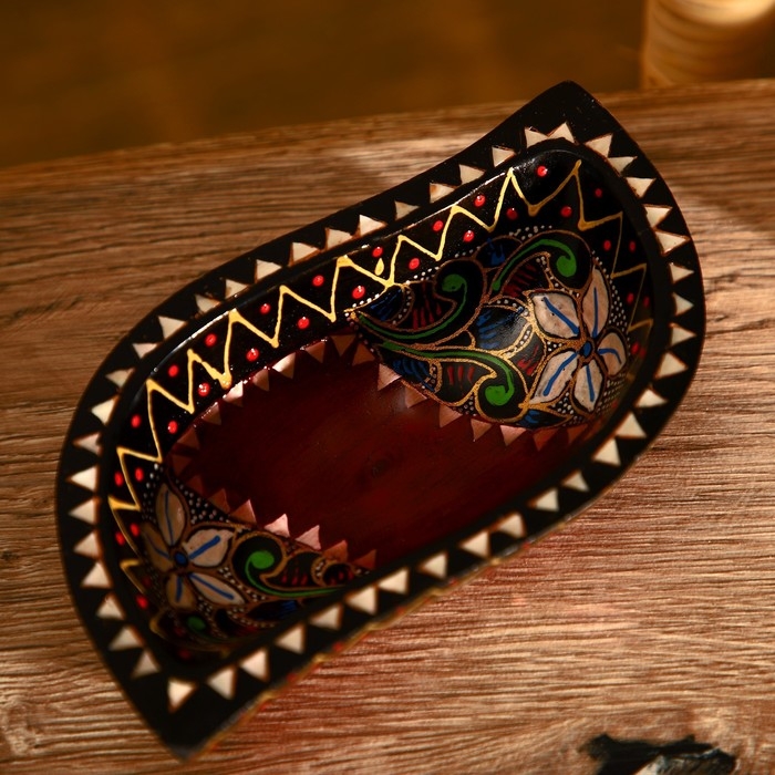 Блюдо Блюдо "Ломбок стайл" дерево 15х10х5 см