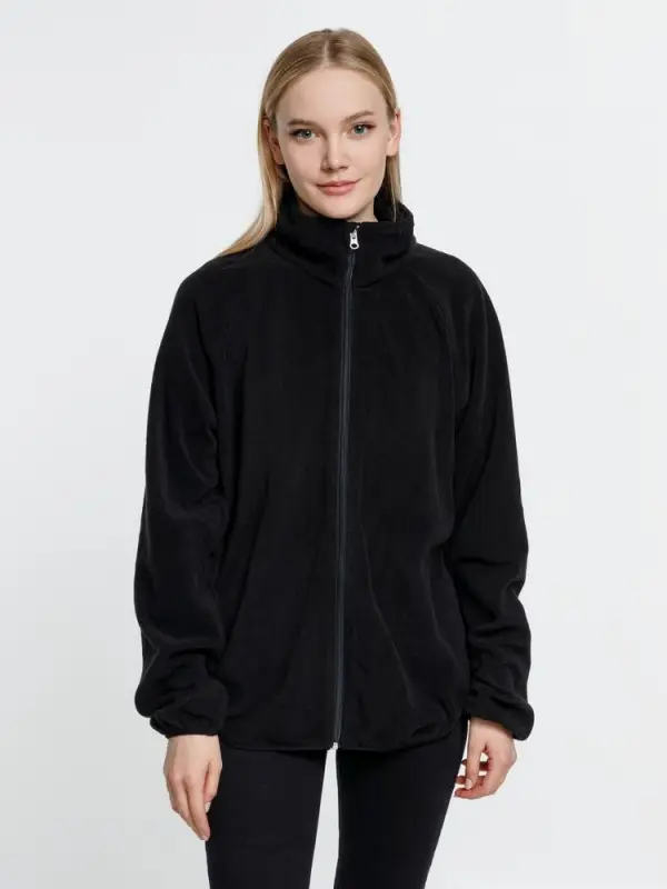 Куртка флисовая унисекс Fliska, черная, размер XS/S Куртка флисовая унисекс Fliska, черная, размер XS/S