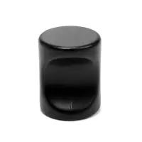 Ручка-кнопка CAPPIO РК102, d=18 мм, пластик, цвет черный