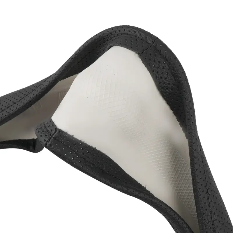 Оплетка на руль D-образная (нат. кожа) AVS DS-296M-B (размер M, черный) - Серия "Classic"