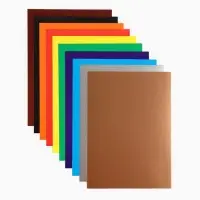 Картон цветной, А4, 10 листов, 10 цветов, мелованный, односторонний, в папке, 240 г/м&sup2;, Маша и Медведь