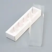 Коробка для 5 конфет, 22×5.5×3.5 см. Кондитерская упаковка