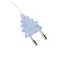 Гирлянда &laquo;Нить&raquo; 4.5 м с насадками &laquo;Прищепки-ёлочки&raquo;, IP20, прозрачная нить, 20 LED, свечение тёплое белое, 220 В