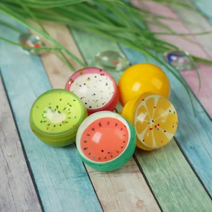 Мяч каучуковый «Фрукты», 3,2 см, виды МИКС Мяч каучуковый «Фрукты», 3,2 см, виды МИКС