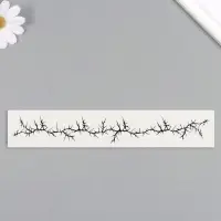 Переводная тату на тело чёрная «Браслет. Шипы», 20×3 см