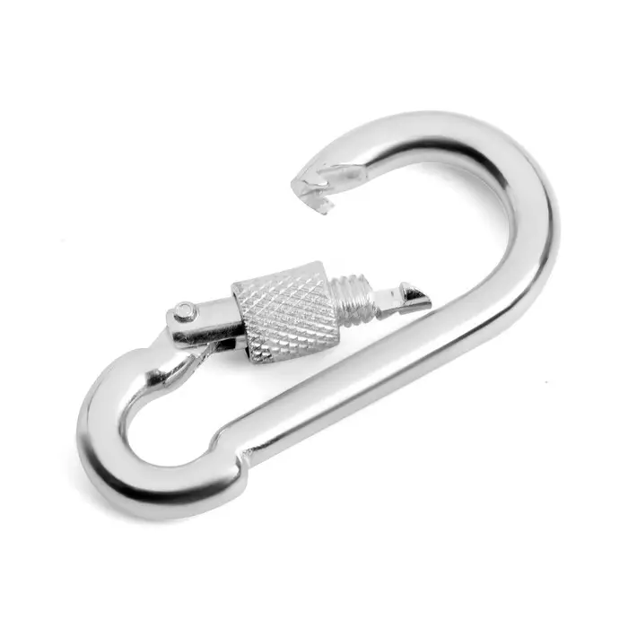 Карабин монтажный с фиксатором ТУНДРА krep, DIN5299D, 6×60 мм, оцинкованный, 1 шт. Карабин монтажный с фиксатором ТУНДРА krep, DIN5299D, 6×60 мм, оцинкованный, 1 шт.