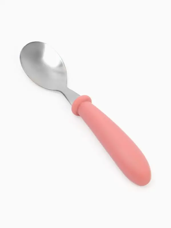 Набор детских столовых приборов в футляре: вилка, ложка Крошка Я розовый Набор детских столовых приборов в футляре: вилка, ложка Крошка Я розовый