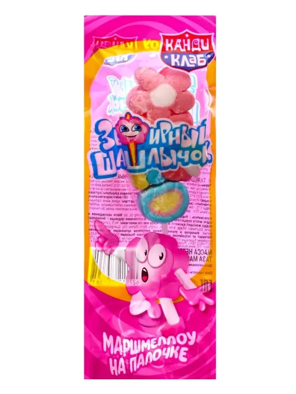 Зефир Зефир "Зефирный шашлычок", на палочке в банке, 12 г