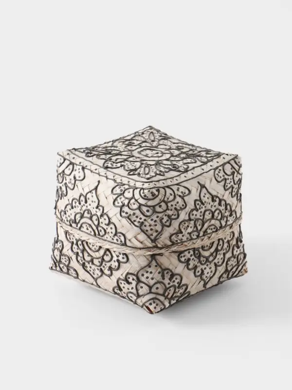 Корзинка плетёная &laquo;Бонтанг&raquo;, 12&times;12&times;10 см, бамбук, светлая