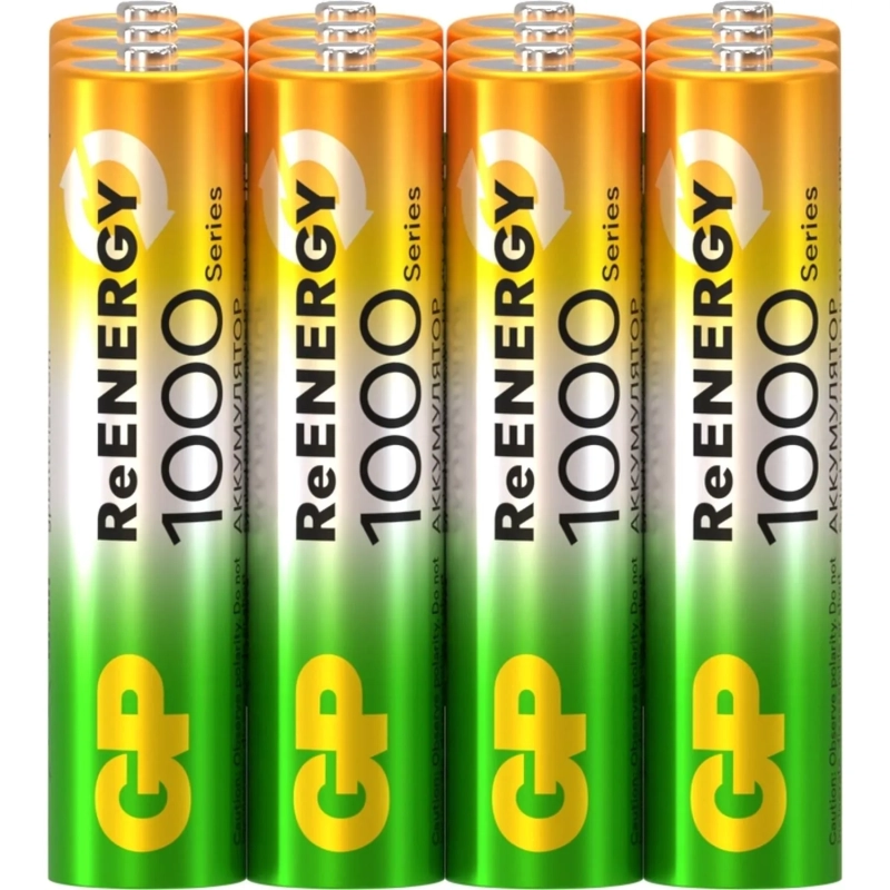 Аккумулятор GP GP100AAAHC-B12/100AAAHCRGY-B12 /312 ААА 1000(min950mAh)12шт