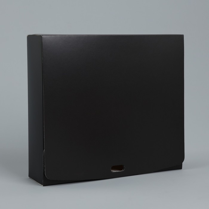 Коробка подарочная складная, упаковка, «Чёрная», 20 х 18 х 5 см, БЕЗ ЛЕНТЫ Коробка подарочная складная, упаковка, «Чёрная», 20 х 18 х 5 см, БЕЗ ЛЕНТЫ