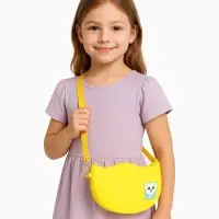 Сумка детская COLOR, для девочки, на молнии, жёлтая