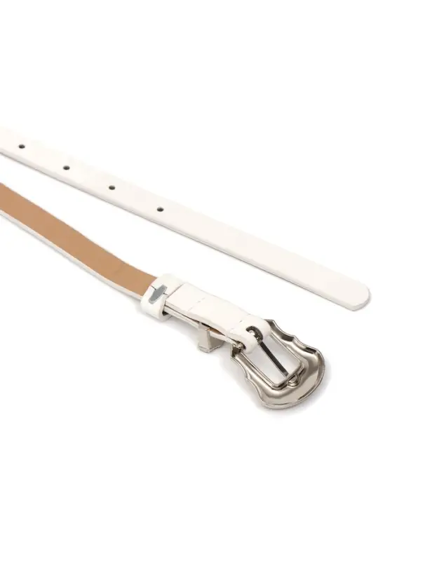 Ремень женский, 1.5&times;110 см, без винта, 1 прокол, белый