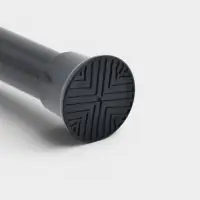 Карниз для ванной комнаты "Контур" 110-200 см, цвет черный