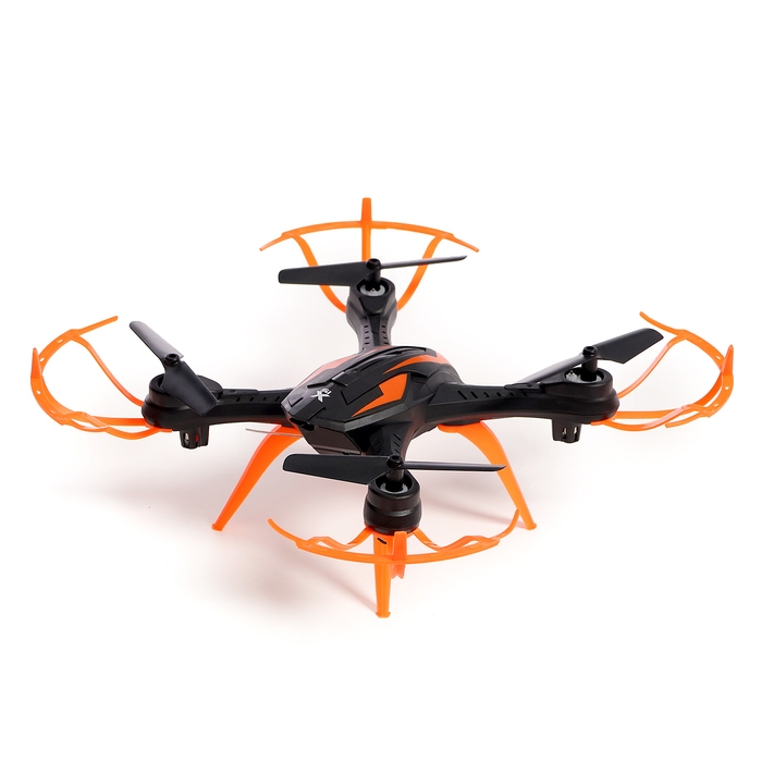 Квадрокоптер LH-X15WF, камера, передача изображения на смартфон, Wi-FI, цвет чёрно-оранжевый Квадрокоптер LH-X15WF, камера, передача изображения на смартфон, Wi-FI, цвет чёрно-оранжевый