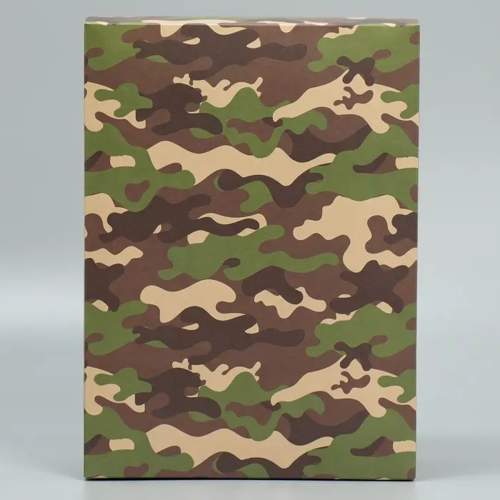 Коробка подарочная складная, упаковка, «Хаки», 22 х 30 х 10 см Коробка подарочная складная, упаковка, «Хаки», 22 х 30 х 10 см