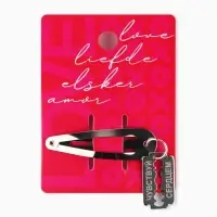 Заколка для волос Love, 5×1.5 см