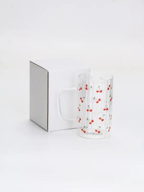 Кружка стеклянная «Вишенки», 350 мл Кружка стеклянная «Вишенки», 350 мл