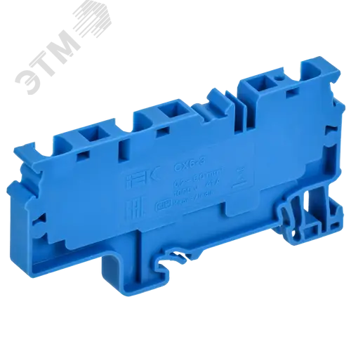 ARMAFIX Клемма пружинная CX6-3 BU 6мм2 трехконтактная синяя IEK
